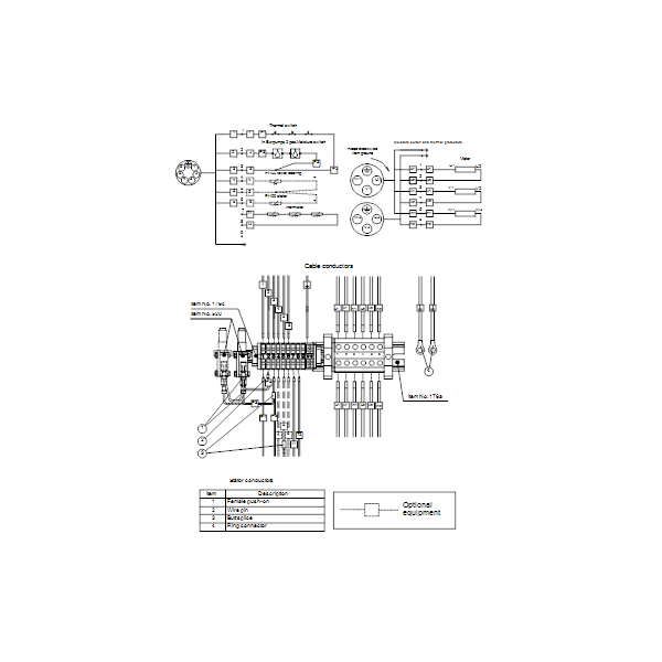 Погружной канализационный насос Grundfos S2.140.300.350.8.66M.H.438.G.N.D.513 артикул 96785337 – схема подключения